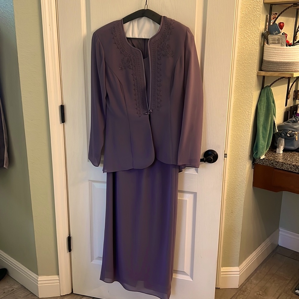 Long dress with jacket cover